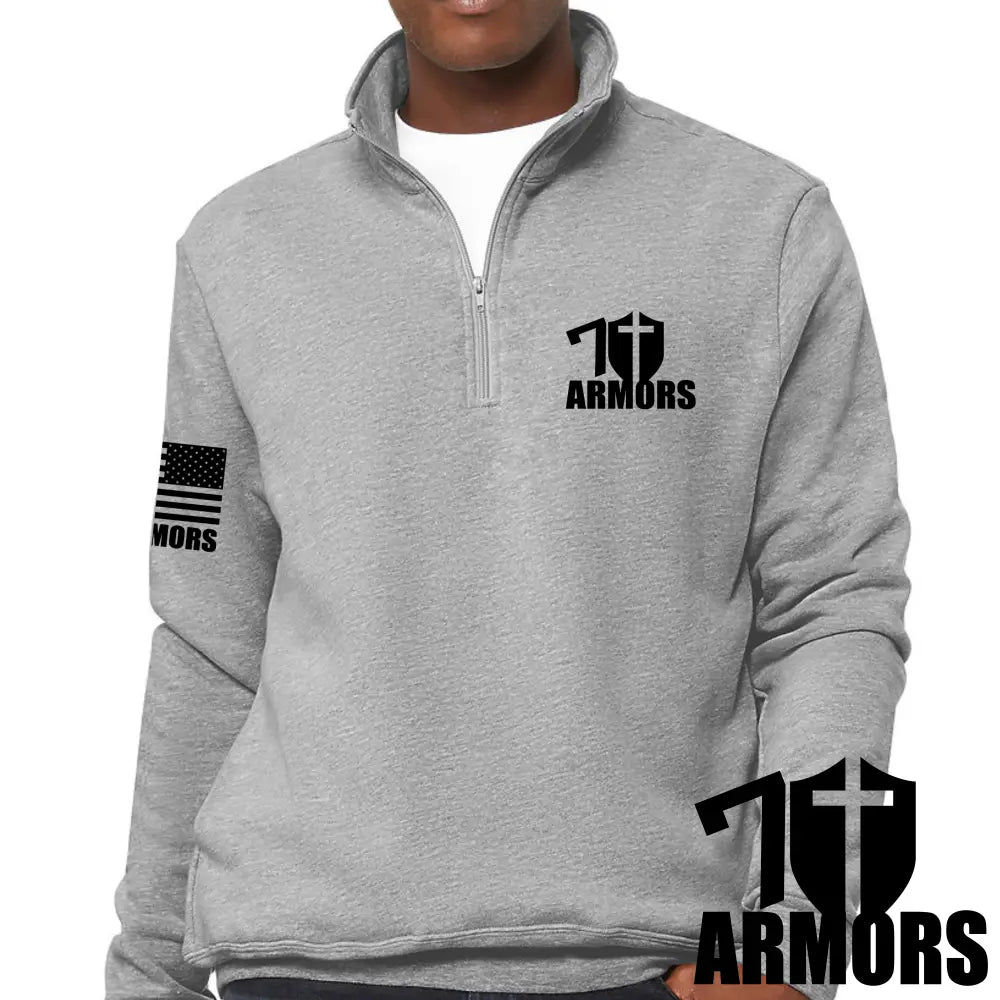7 Armors Quarter-Zip Sweatshirt Gray / Xs