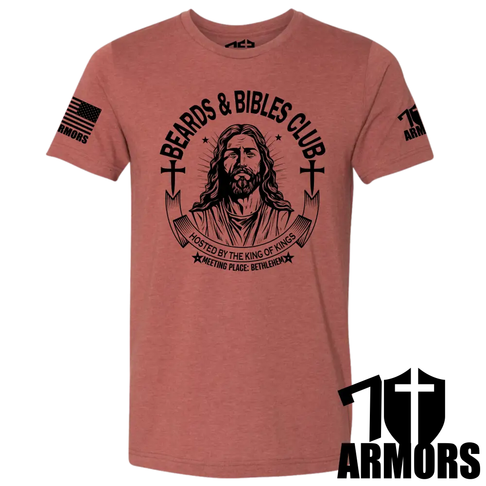 Beards And Bibles Club T-Shirt Sm / Clay T-Shirts