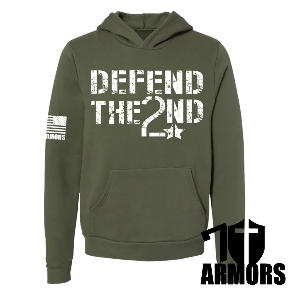 Defend The 2Nd Hoodie Sm / Od Green