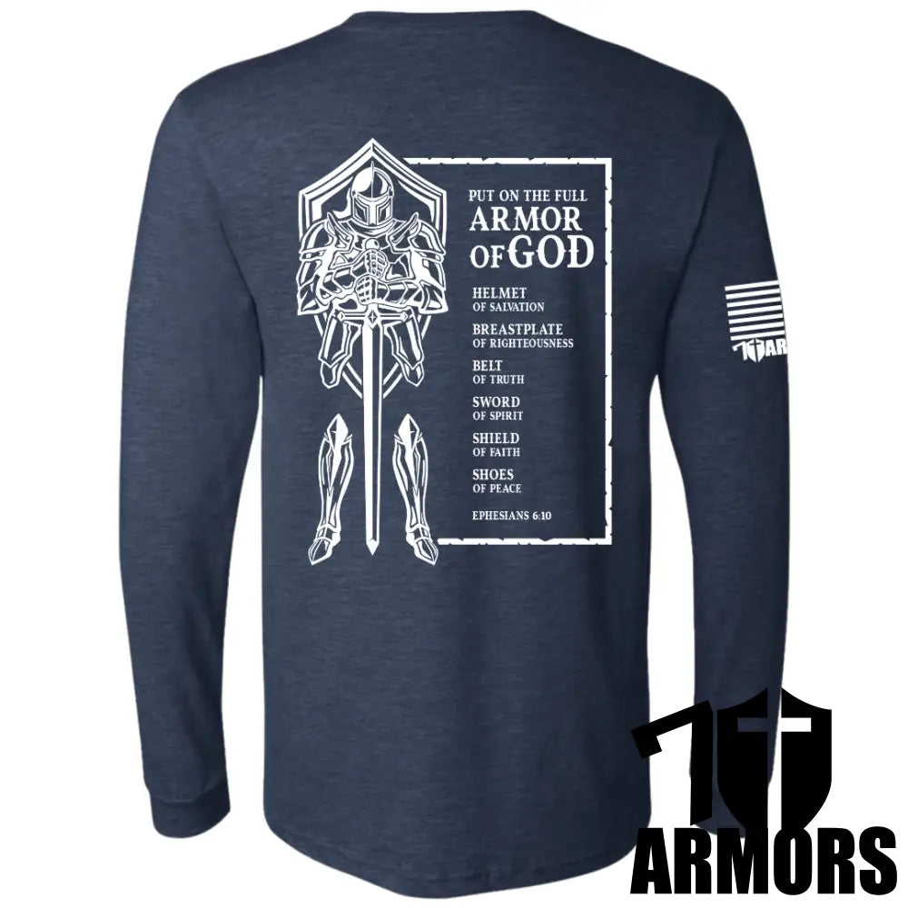 Full Armor Of God Long Sleeve Sm / Navy