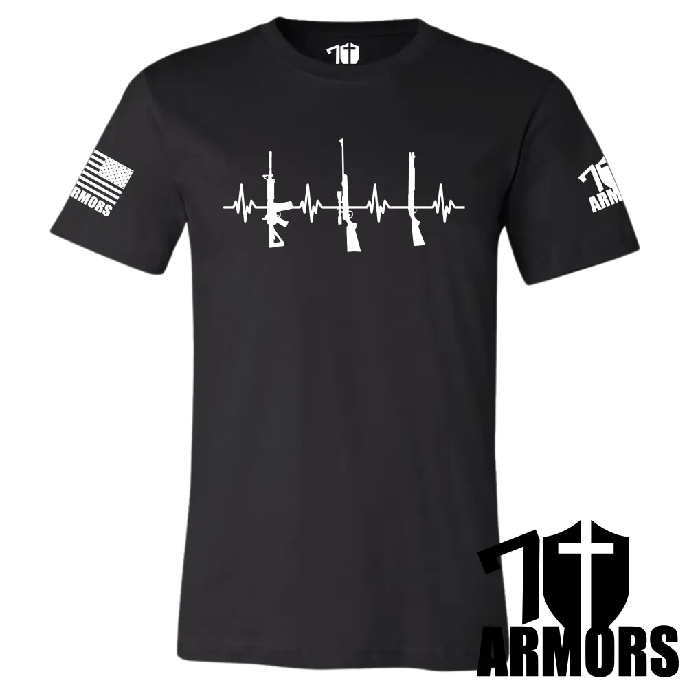 Heartbeat Of Liberty T-Shirt Sm / Black T-Shirts