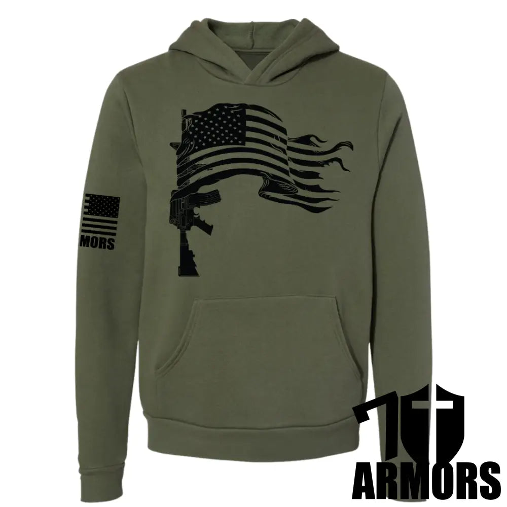 In Defense Of Liberty Hoodie Sm / Od Green