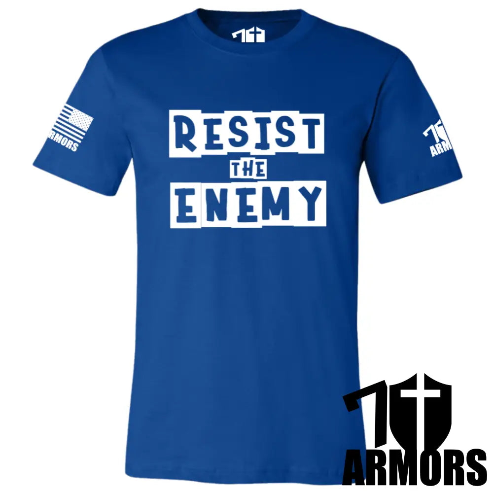 Resist The Enemy T-Shirt Sm / Blue T-Shirts