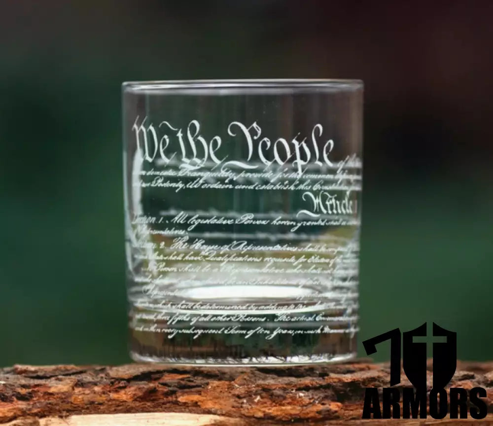 We The People Whiskey Glass Single Glass Mug